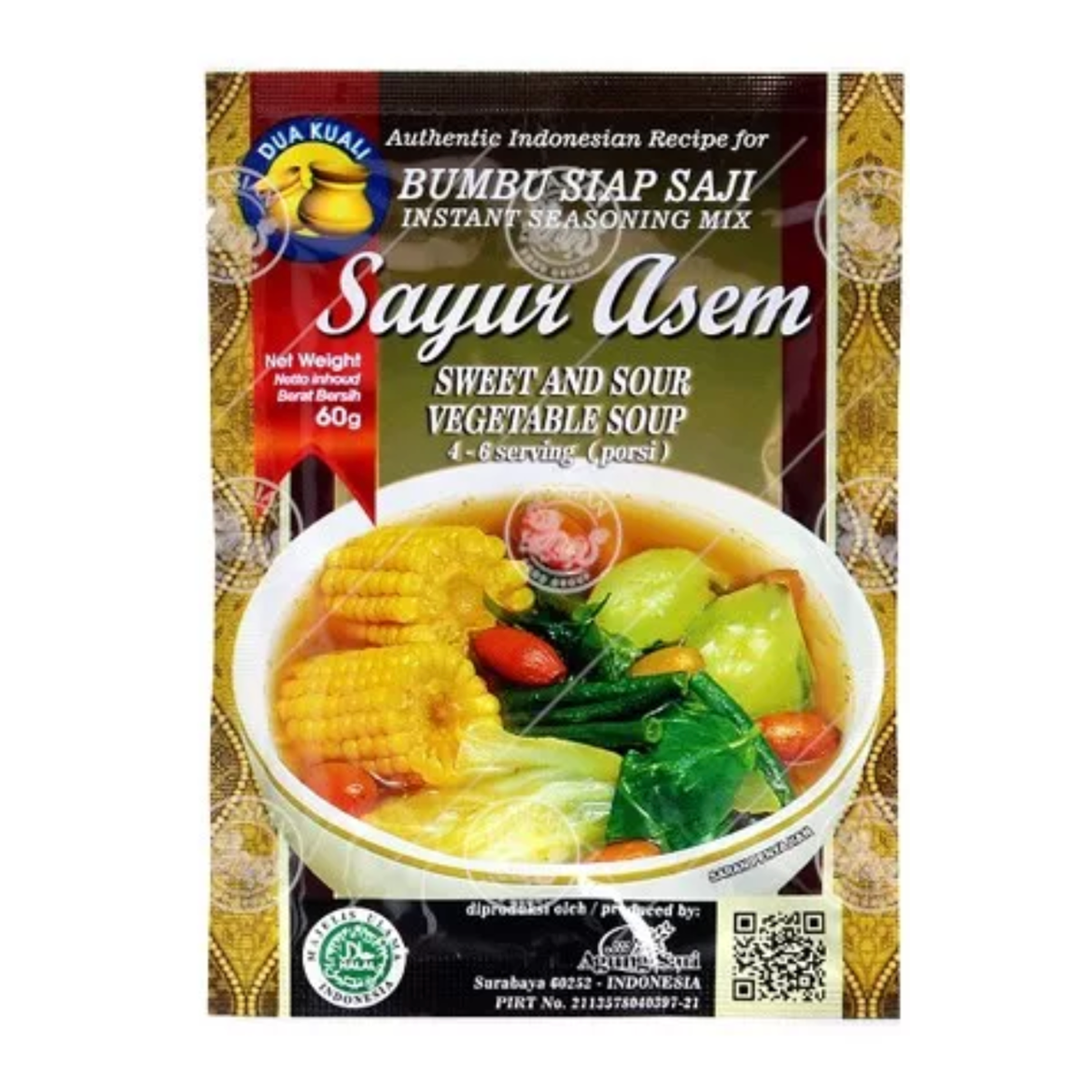 Dua Kuali bumbu sayur asem mélange d'épices pour soupe aigre-douce 60gr