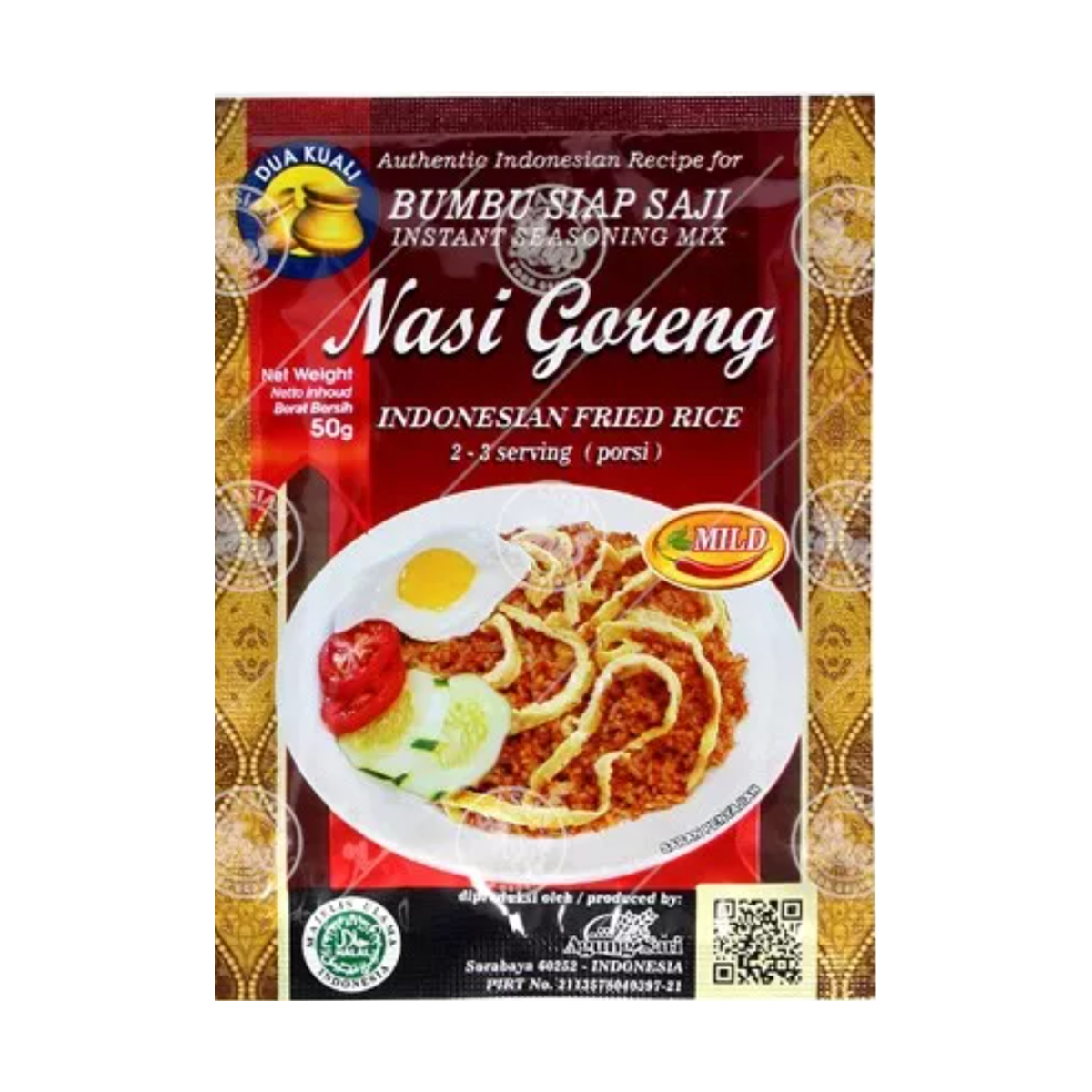 Dua Kuali nasi goreng 50gr