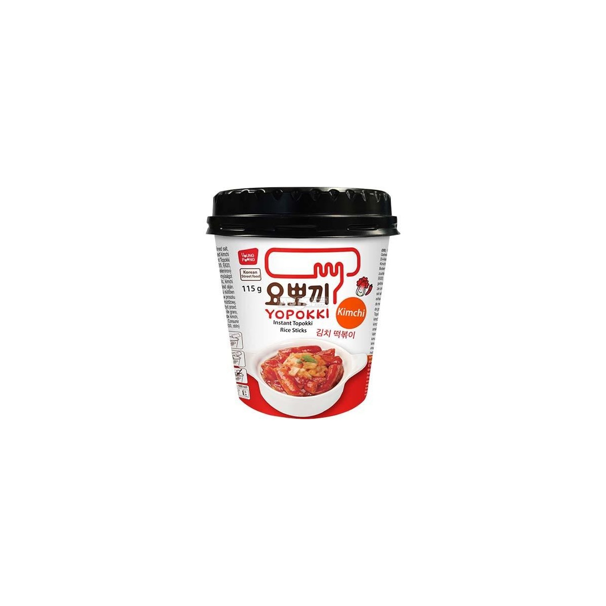 Yopokki bâtonnets de riz topokki instantanés au kimchi 115gr