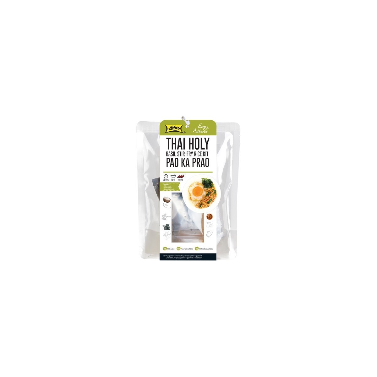 Lobo meal kit for pad krapao with rice 322gr