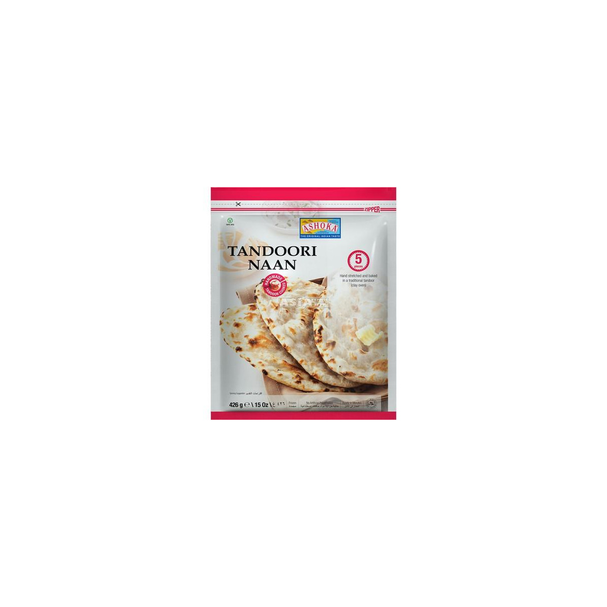 tandoori naan bread 5 pcs 426gr