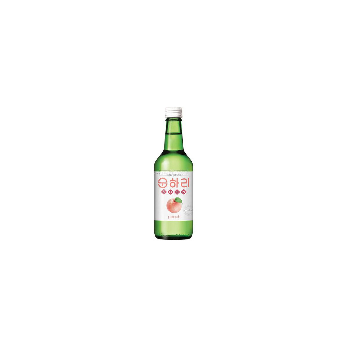 Chum churum soju met perzik 12% alc 350ml
