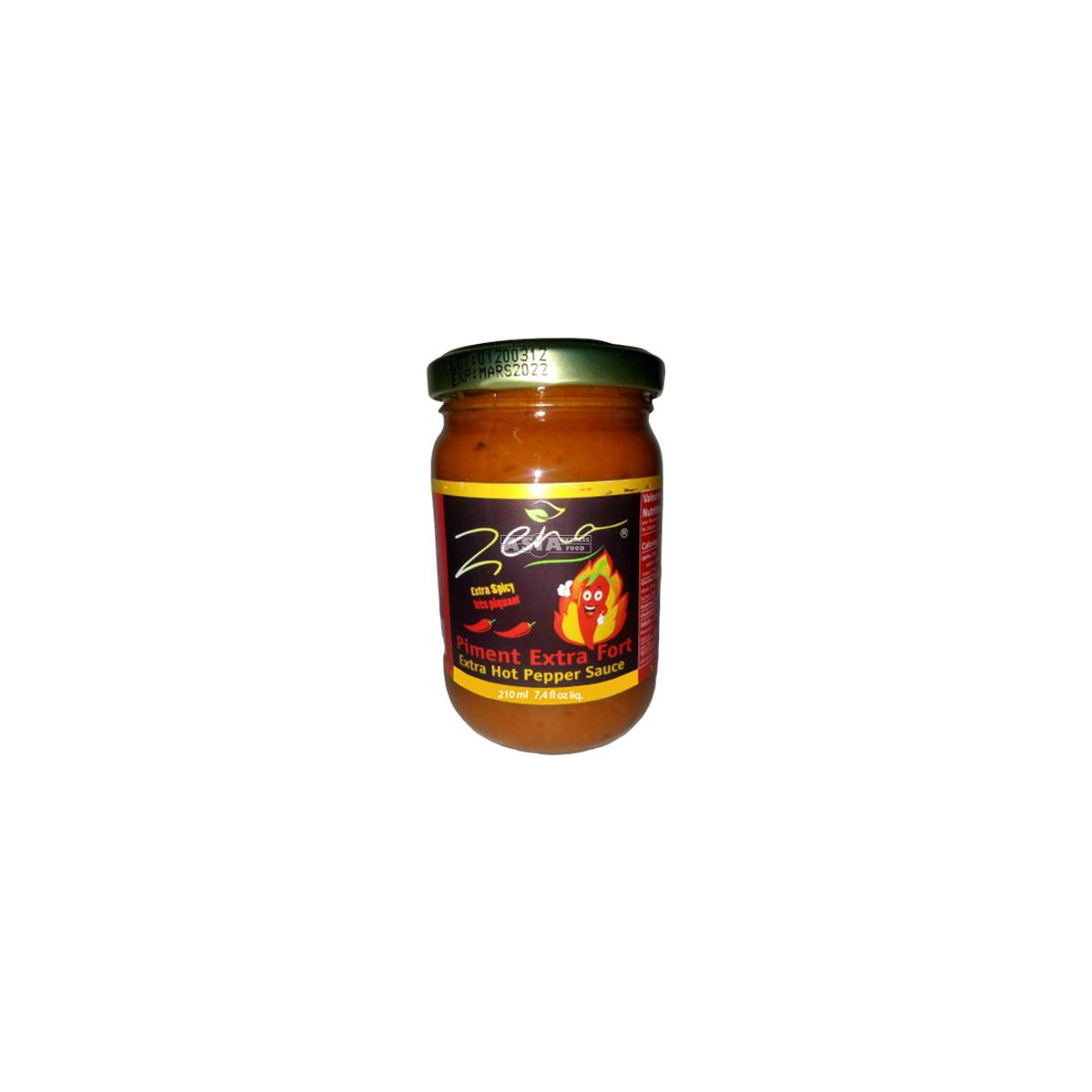 Zena sauce chili extra épicée 200gr