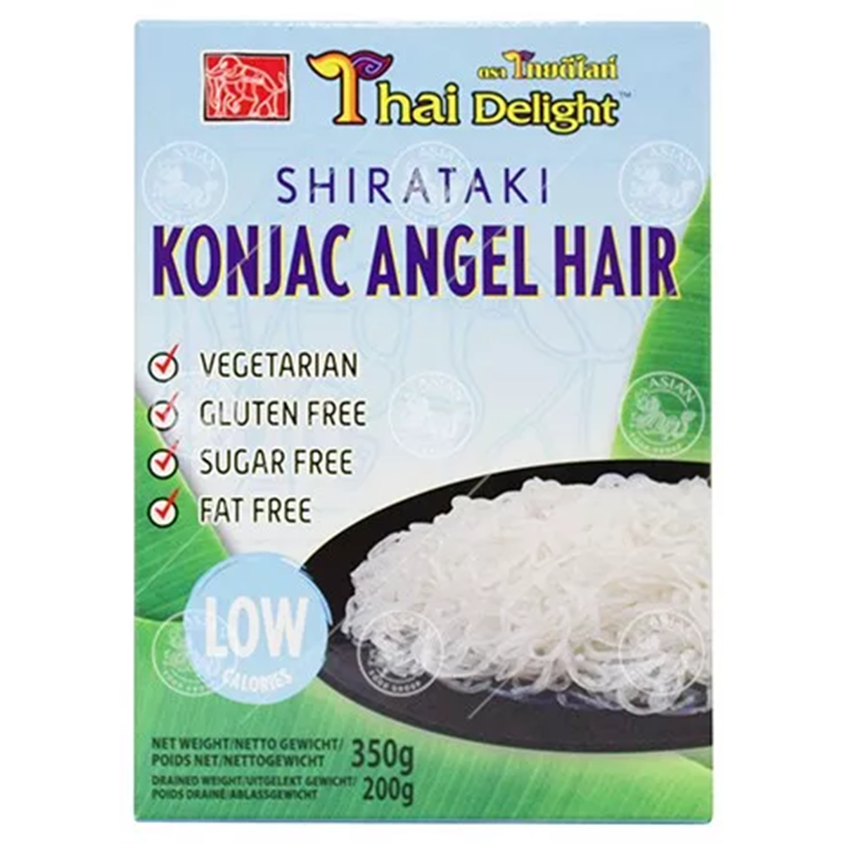 Thai Delight thin angel hair konjac noodles 350gr