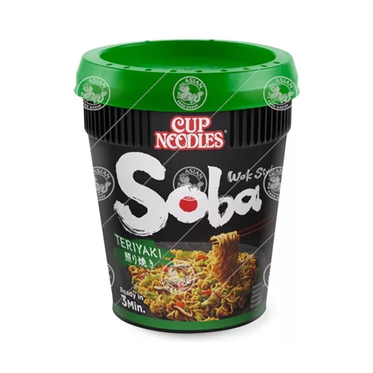 Nissin cup nouilles instantanées soba teriyaki 90gr