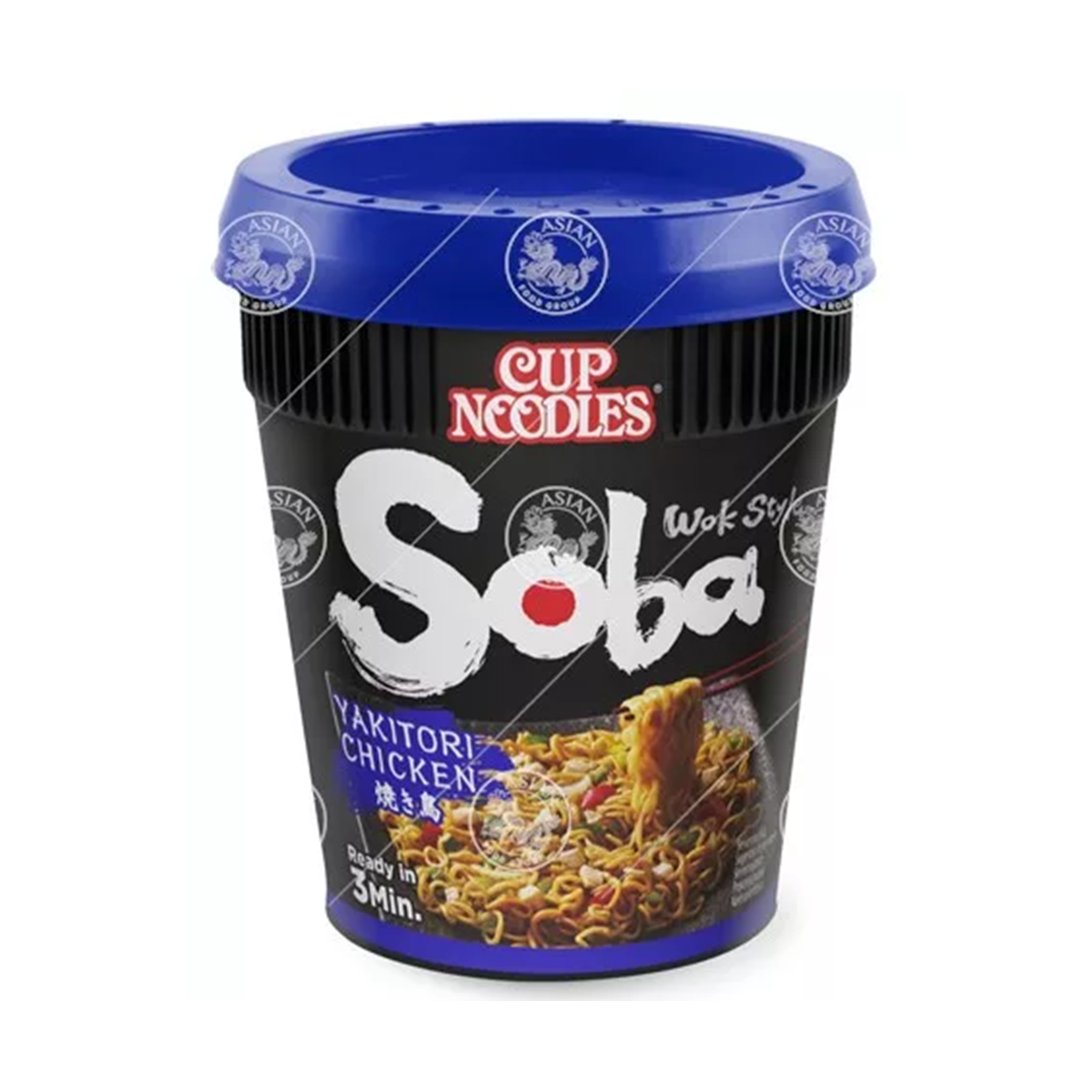 Nissin cup instant noodles soba yakitori 89gr