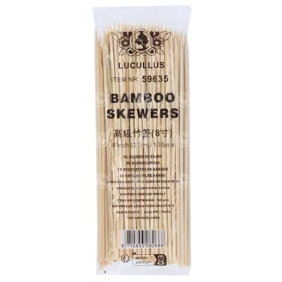 TM bamboo skewers 25cm 100pcs