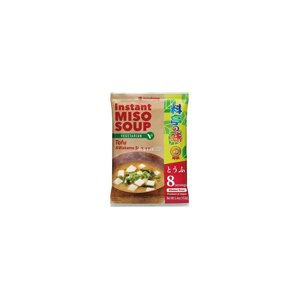 Marekume soupe miso instantanée végétarienne au tofu et wakame 152gr