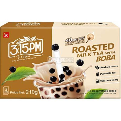 3:15PM gerösteter Milchtee mit Boba 3x70gr