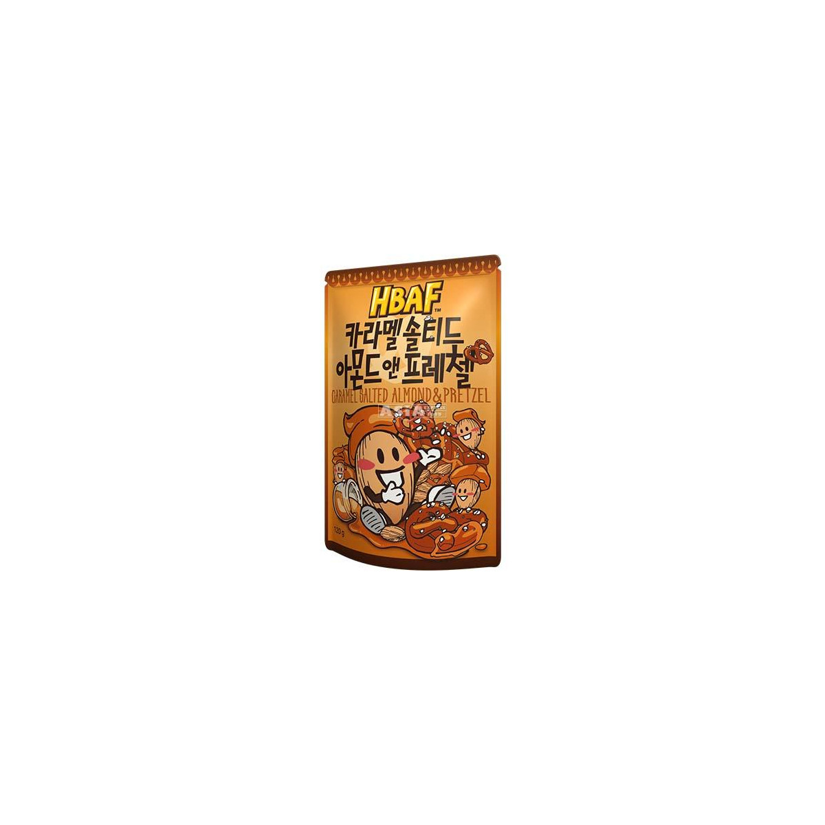 HBAF caramel salted almonds pretzel snack 120gr