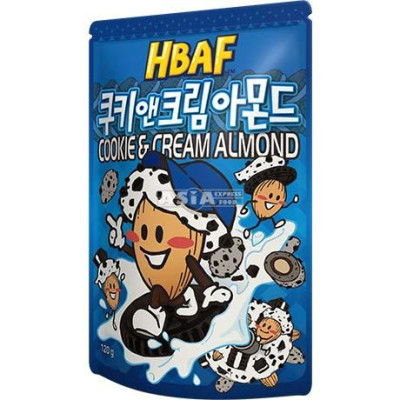 HBAF snack aux amandes au goût de biscuits et de crème 120gr