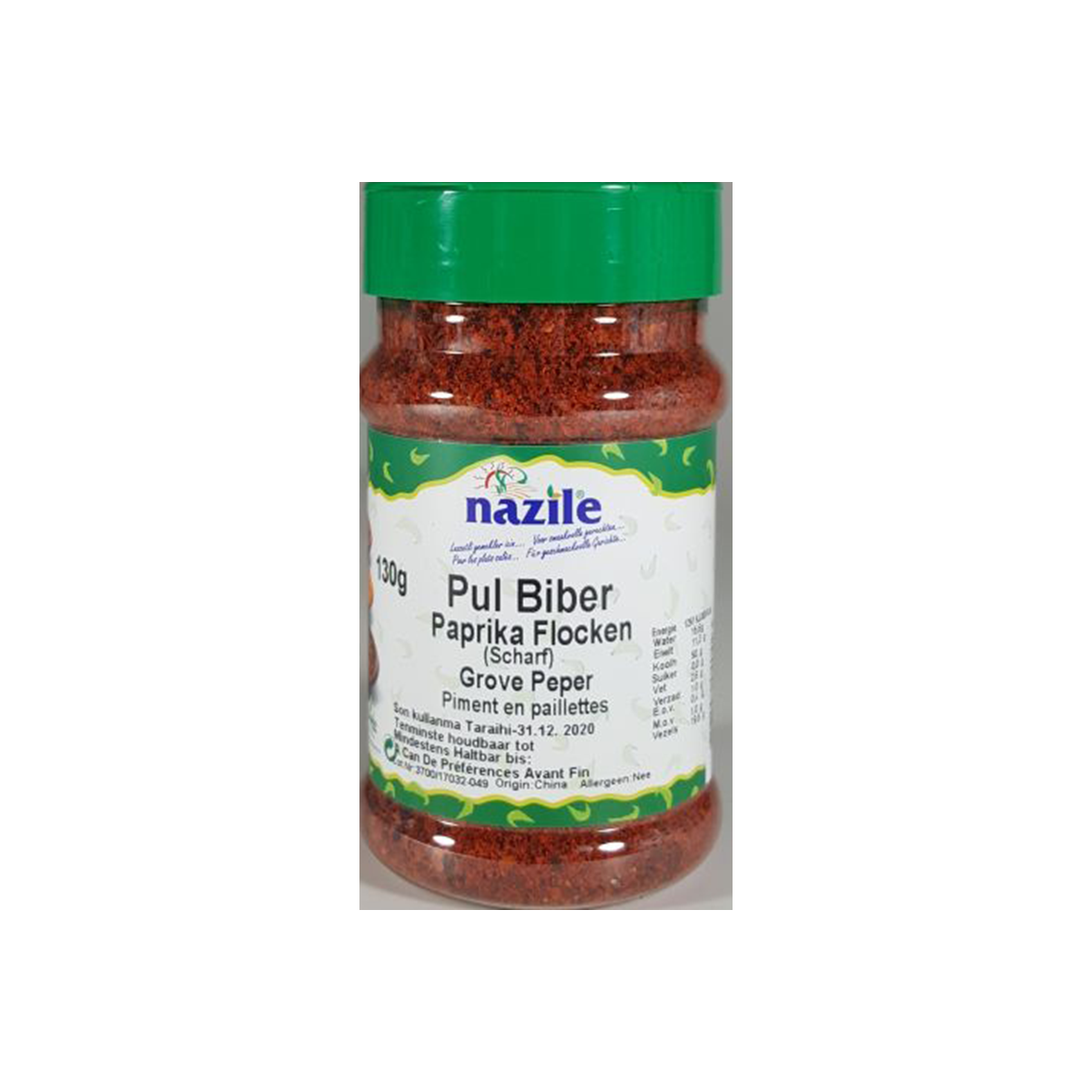 Nazile flocons de piment fort épicé 150gr