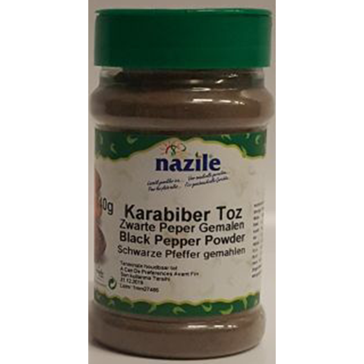 Nazile ground black peppercorns 140gr