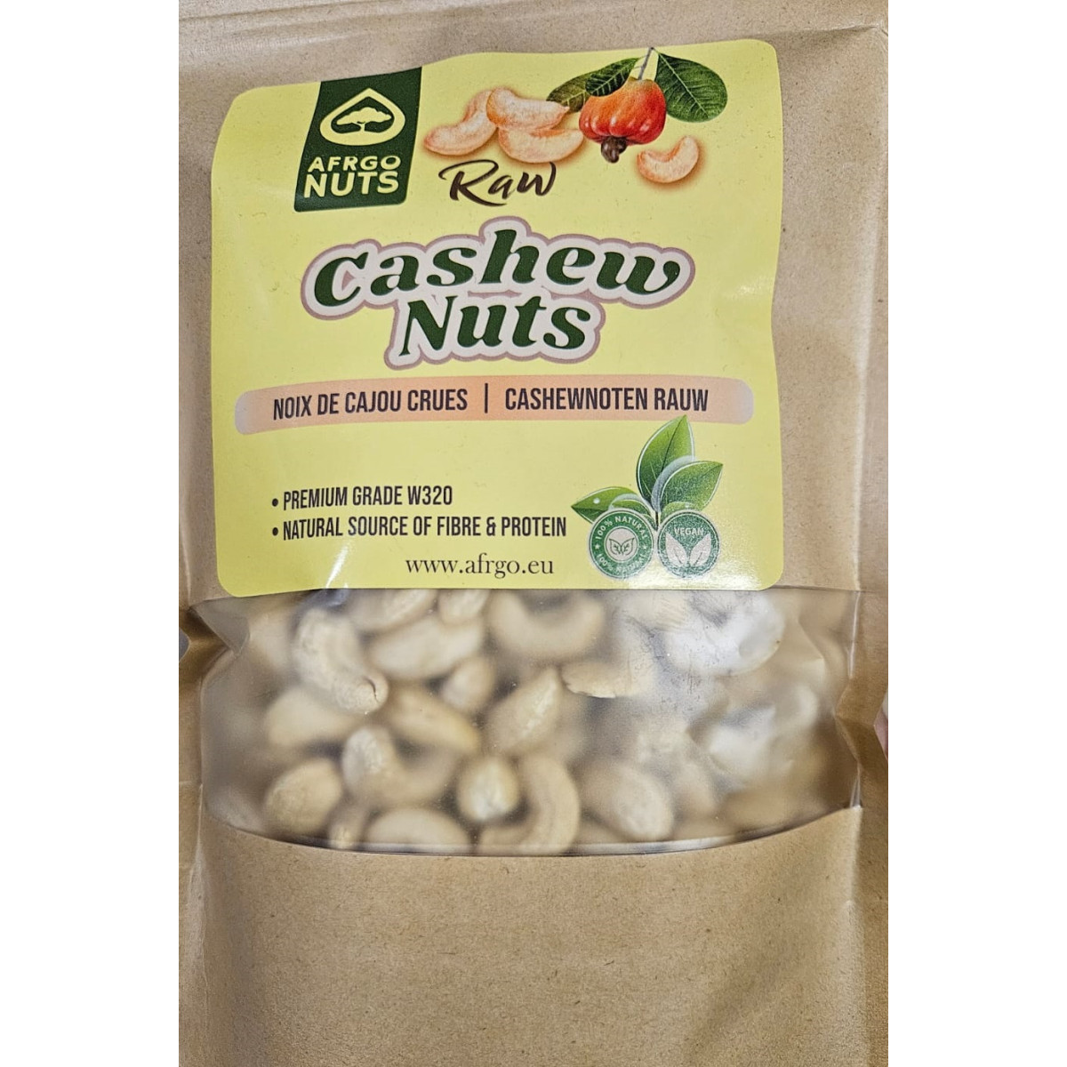 Afrgo cashew nuts 500gr