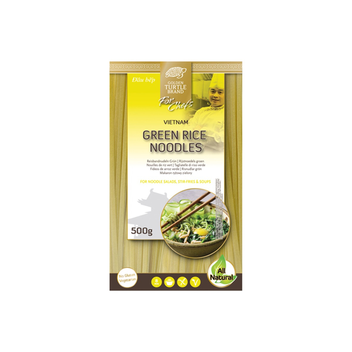 Golden Turtle grüne Reisnudeln 3mm 500gr