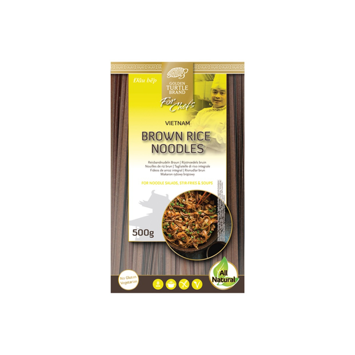 Golden Turtle brown rice noodles 3mm 500gr
