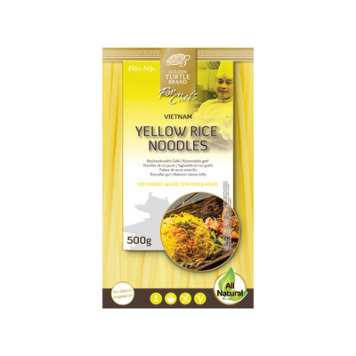 Golden Turtle yellow rice noodles 3mm 500gr