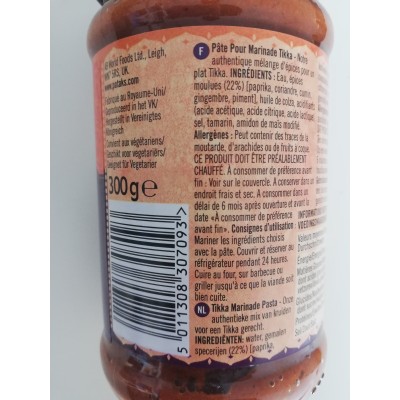 Patak Tikka paste 283gr