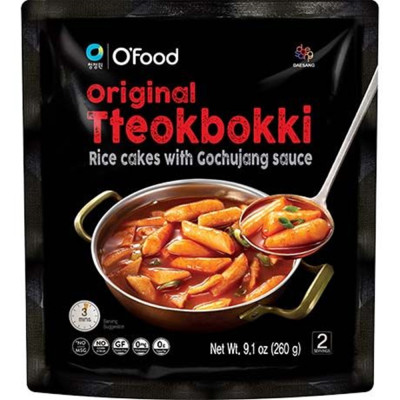 O'Food original tteokbokki rice cakes with gochujang sauce 260gr