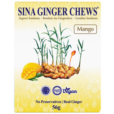 Sina bonbons au gingembre et à la mangue 56gr