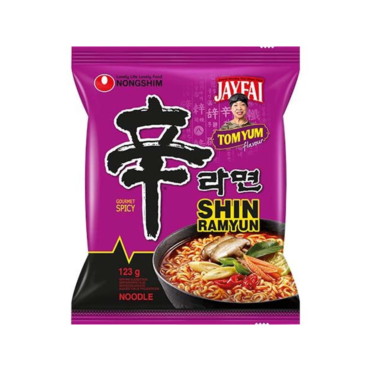 Nongshim tom yum shin ramyun instant noedels 120gr
