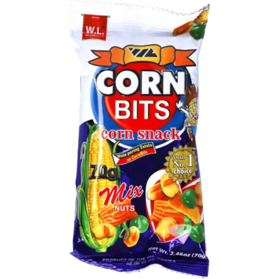 W.L. corn bits mix snack 70gr