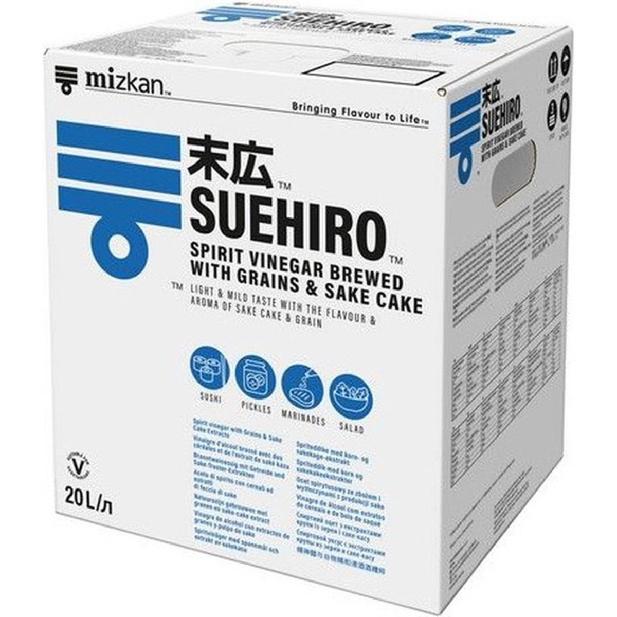 Mizkan suehiro su vinaigre d'alcool 20l