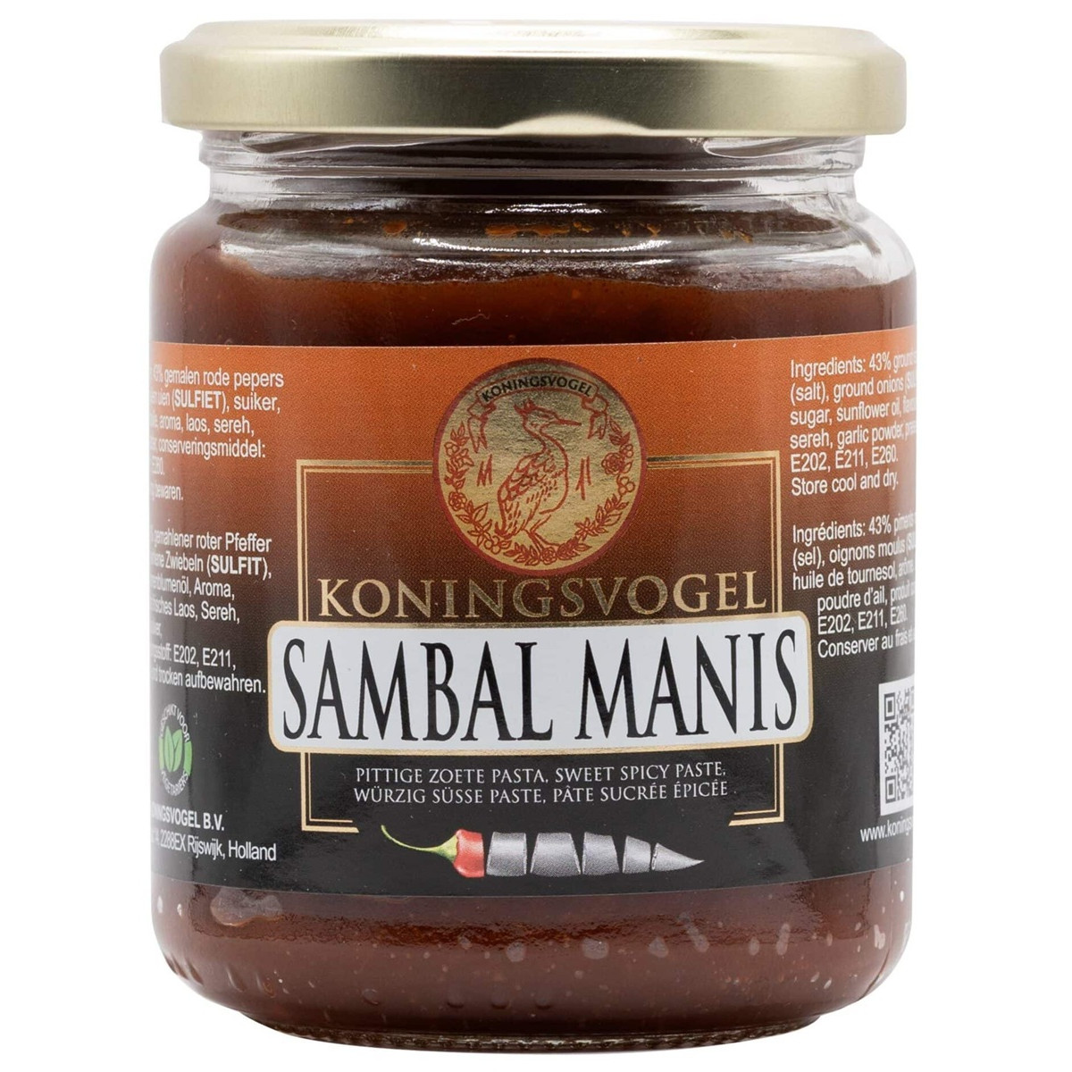 Koningsvogel sambal manis 280gr