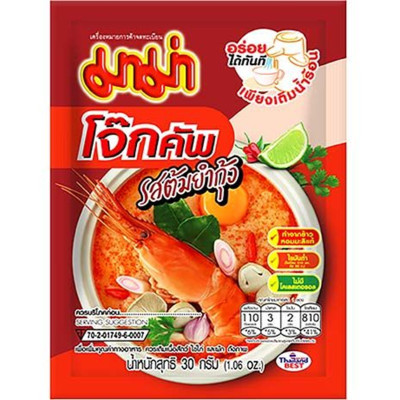 Mama instant porridge tom yum 3x30gr