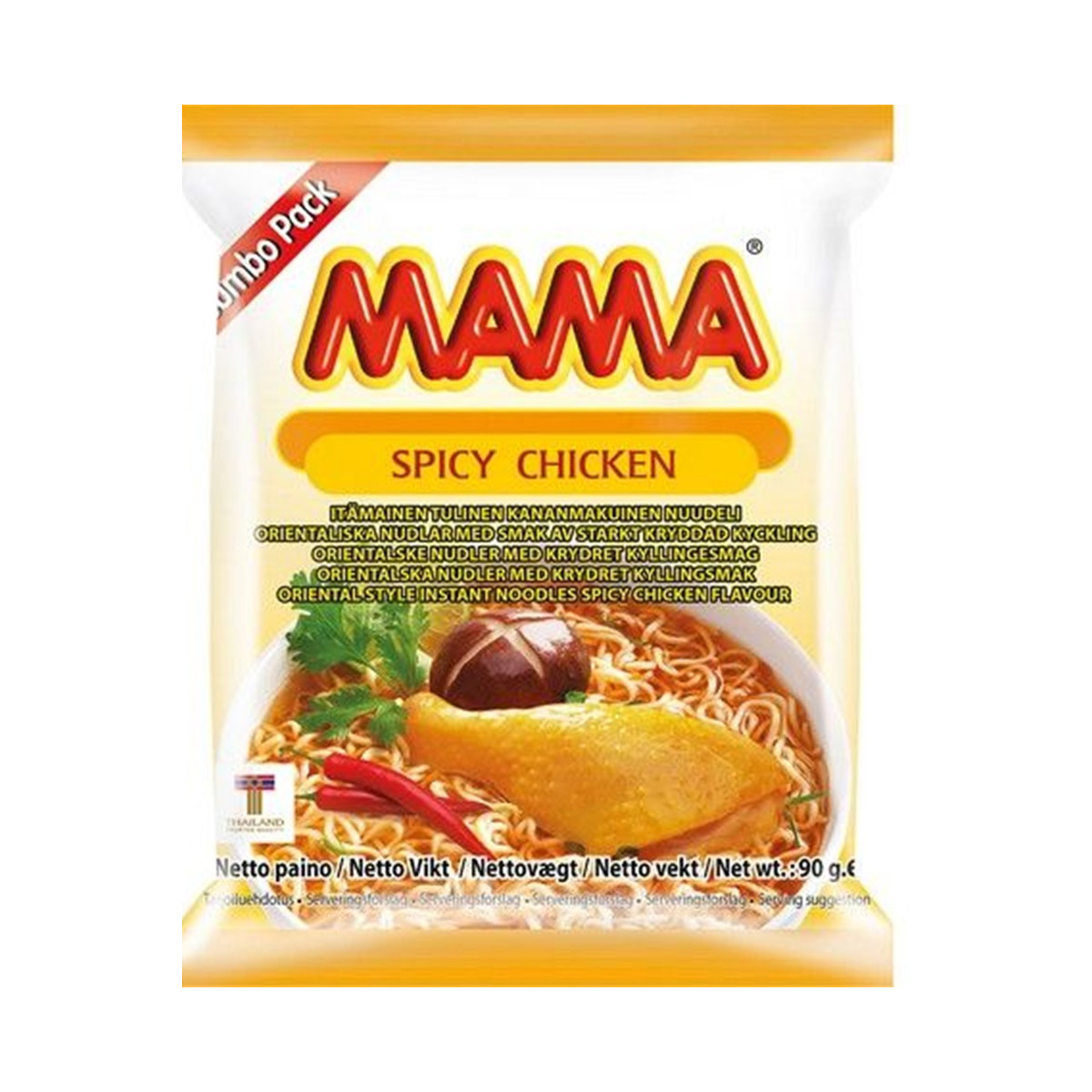 Mama instant noodles spicy chicken 90gr