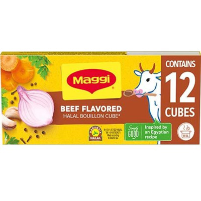 Maggi halal beef bouillon cubes 12x9gr