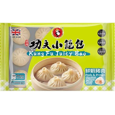 Kung Fu sappige siu loong bao varkensvlees en garnalen 300gr