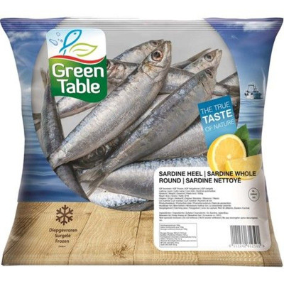 Green Table hele sardines IQF 8-12 stuks 1kg