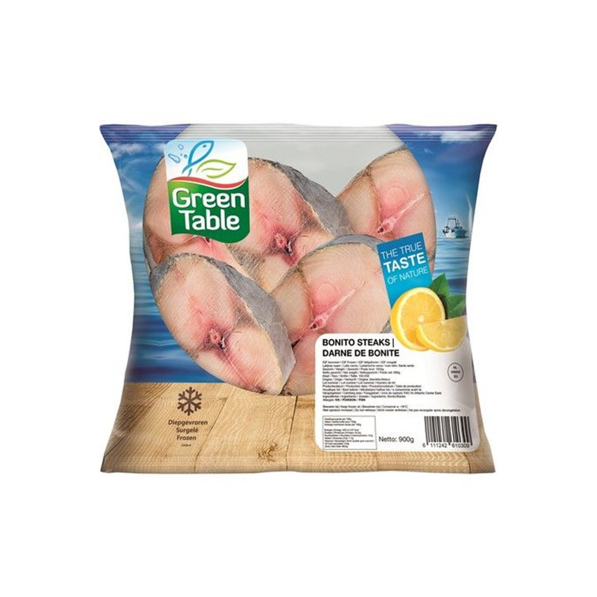 Green Table bonito steaks 150-250 IQF 1kg
