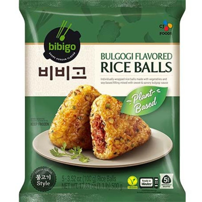Bibigo bulgogi flavored rice balls 5pcs 500gr