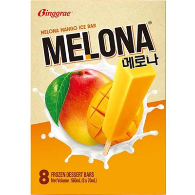 Binggrae melona mango ijslolly 8x70ml