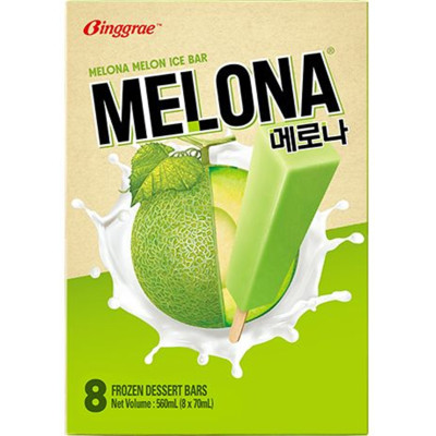Binggrae melona melon ice bar 8x70ml