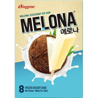 Binggrae melona kokosijslolly 8x70ml