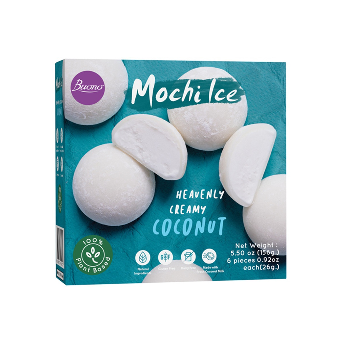 Buono mochi ice cream with coconut 6x26gr