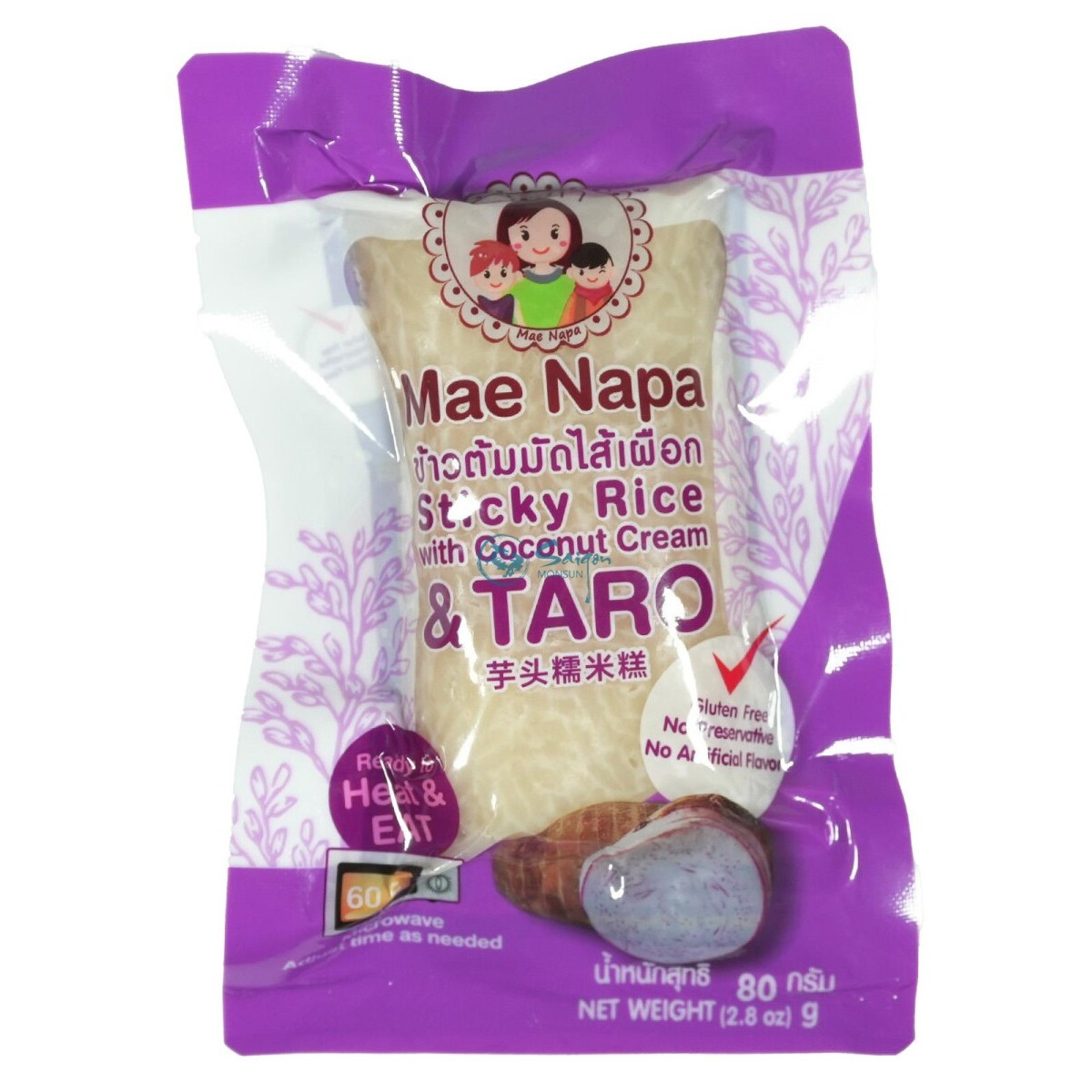 Mae Napa sticky rice with coconut cream and sweet potato 80gr