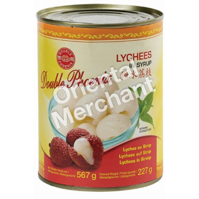Double Phoenix lychees in syrup 568gr
