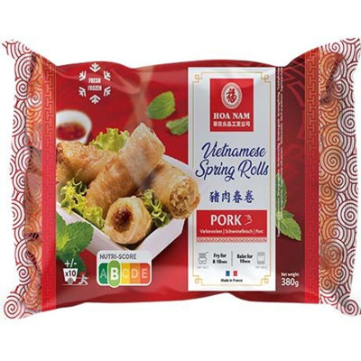 Hoa Nam spring rolls with pork meat 10pcs 380gr