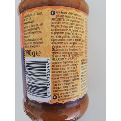 Patak korma paste 283gr