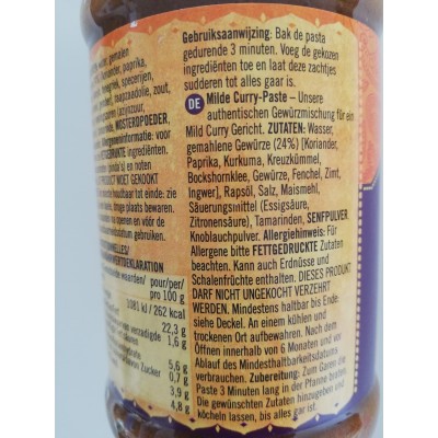 Curry paste mild 283g PATAK