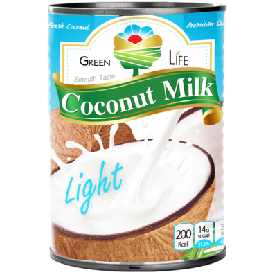 Green Life leichte Kokosmilch 5-7% 400ml