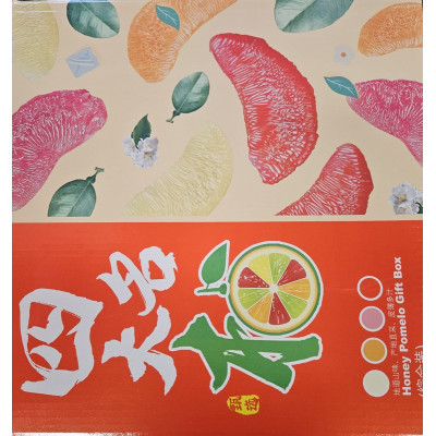 Mélange de pamplemousses frais en coffret cadeau (4 pièces, 4 couleurs)