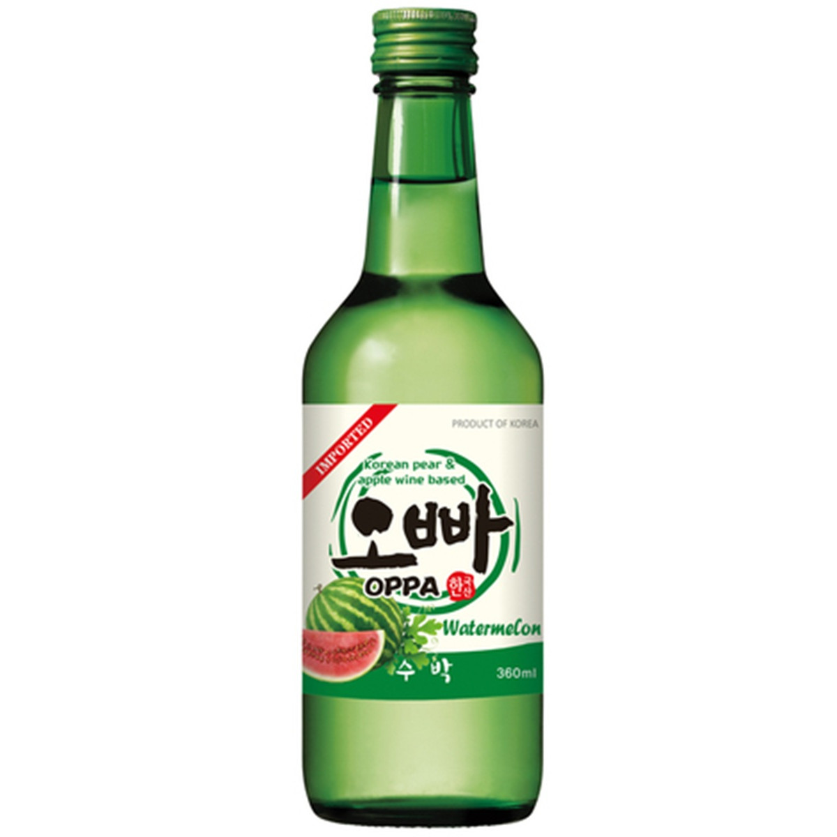 Oppa soju watermelon 12% alc 360ml