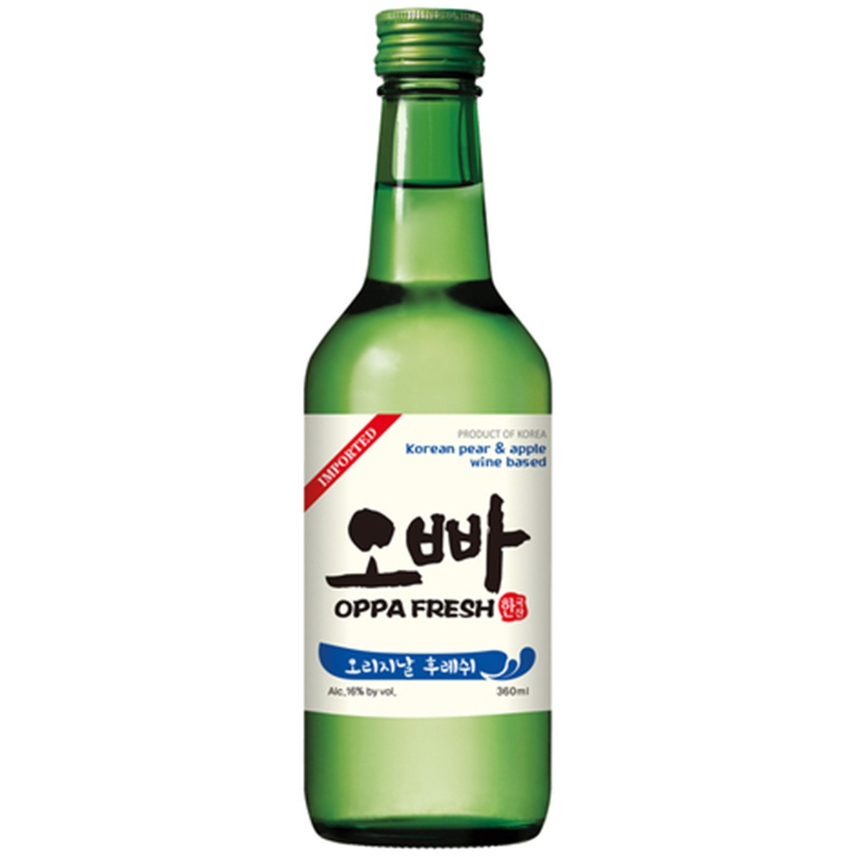Oppa soju fresh 16% alc 360ml