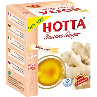 Hotta sugar-free ginger drink 12x7gr
