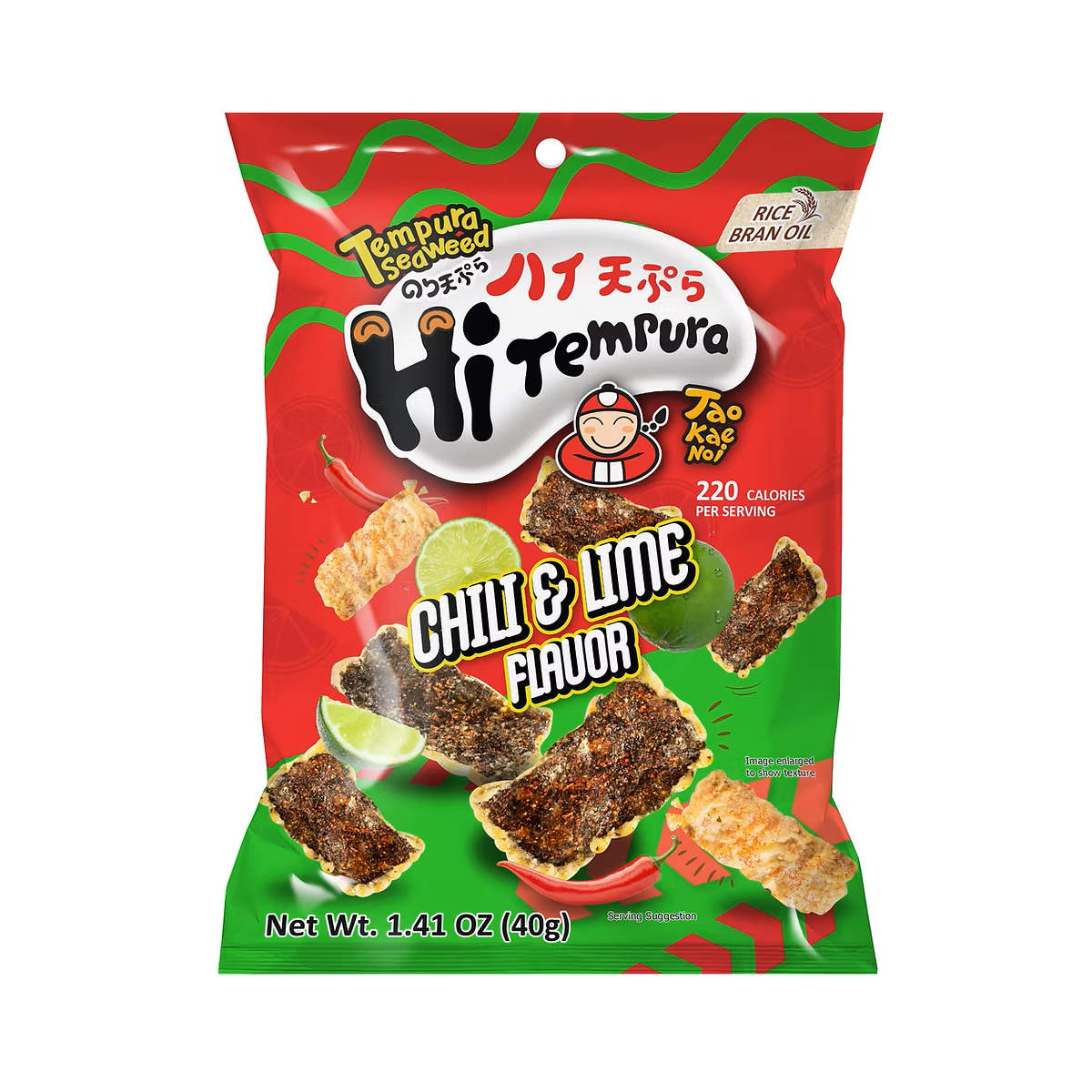 HI tempura seaweed snack with chili and lime 40gr